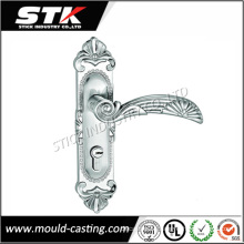 High Precision Zinc Mold Casting Door Lock Handle on Plate